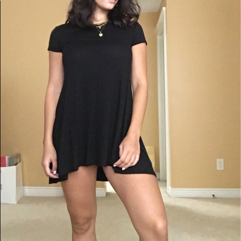 Black t-shirt dress